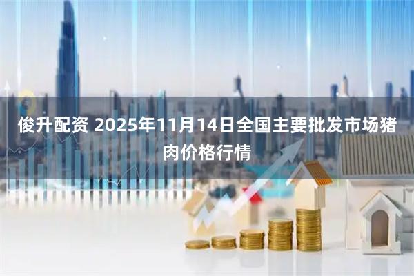 俊升配资 2025年11月14日全国主要批发市场猪肉价格行情
