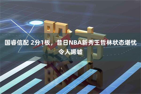 国睿信配 2分1板，昔日NBA新秀王哲林状态堪忧令人唏嘘